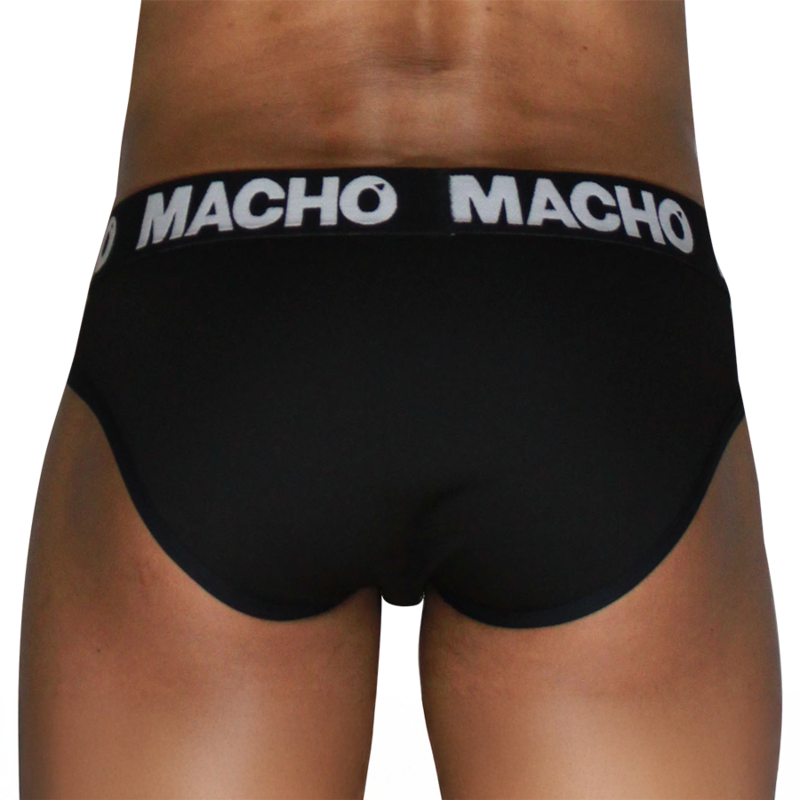 MACHO - MCH007 SLIP CLÁSICO NEGRO + NEGRO XL - Imagen 3