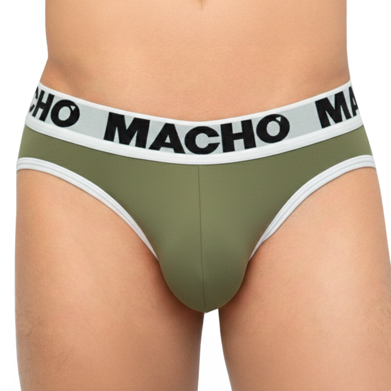 MACHO - MCH013 SLIP VERDE MILITAR L - Imagen 2