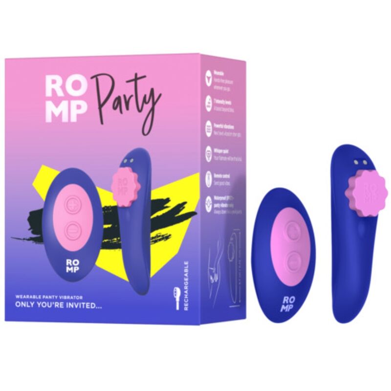 ROMP - PARTY PANTIE MAGNÉTICO VIBRADOR SILICONA CONTROL REMOTO - Imagen 13