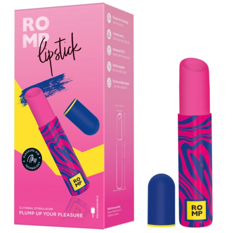 ROMP - LIPSTICK ESTIMULADOR DE CLÍTORIS PINTALABIOS 7 NIVELES - Imagen 6
