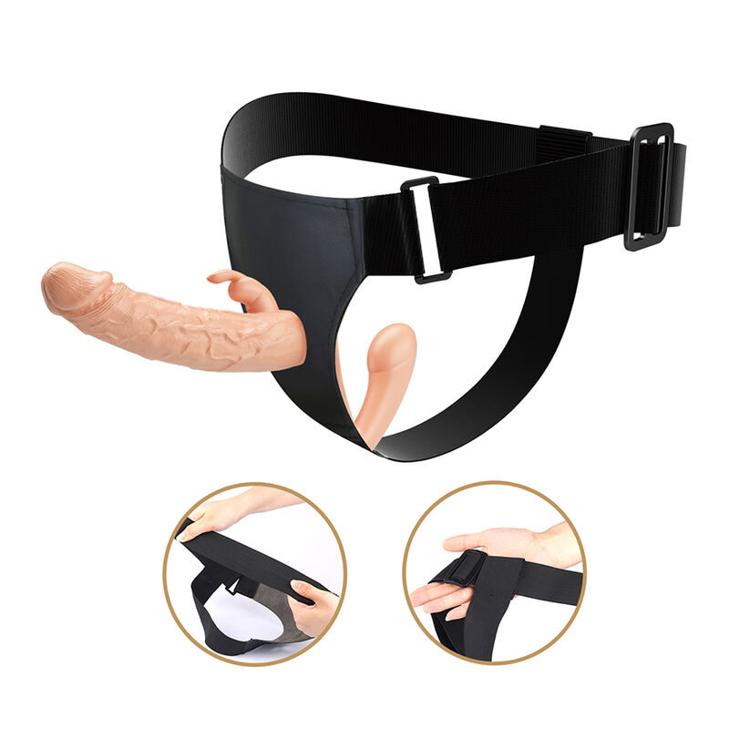 BAILE - CHARLOTTE ARNÉS HOLLOW STRAP-ON DOBLE PENETRACIÓN NATURAL - Imagen 4