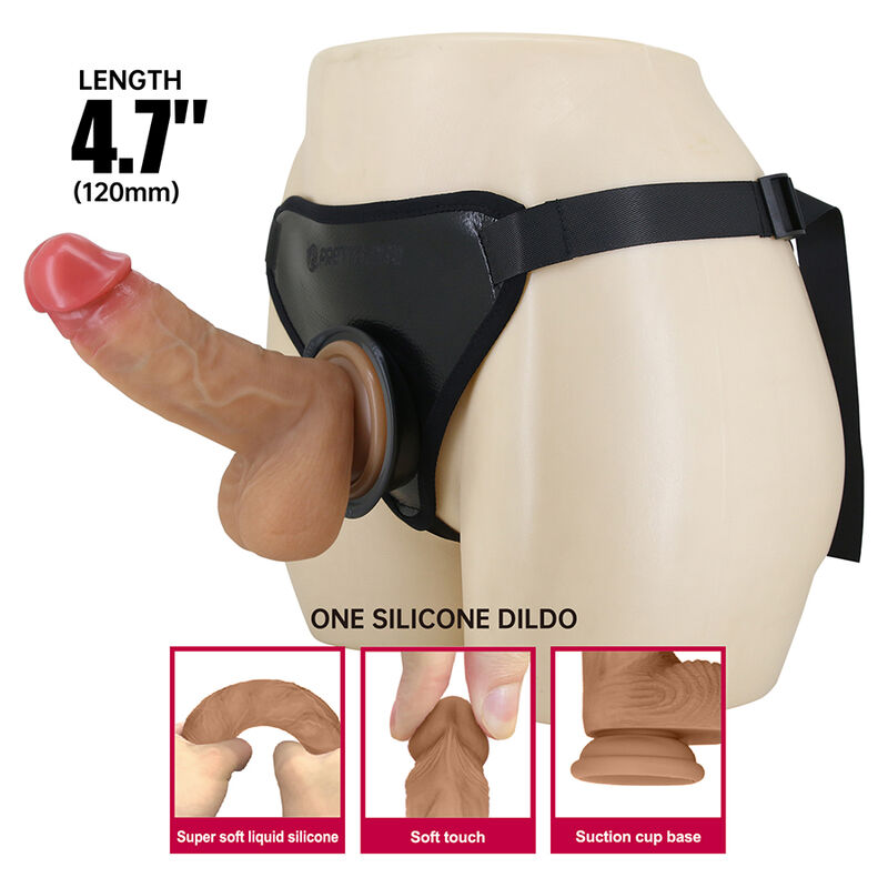 PRETTY LOVE - ARNÉS STRAP-ON UNIVERSAL CON DILDO REALÍSTICO - Imagen 4