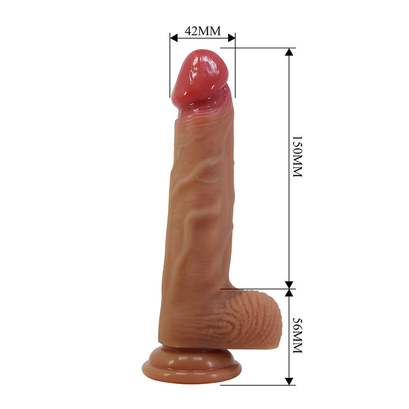 PRETTY LOVE - YETI ARNÉS STRAP-ON CON DILDO Y VENTOSA CARNE - Imagen 2