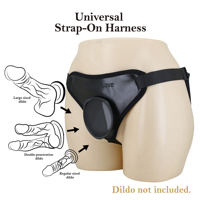 PRETTY LOVE - ARNÉS STRAP-ON UNIVERSAL NEGRO - Imagen 2