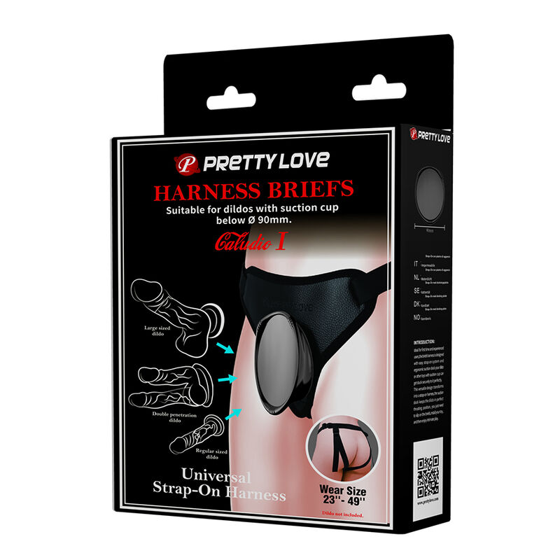 PRETTY LOVE - ARNÉS STRAP-ON UNIVERSAL NEGRO - Imagen 6