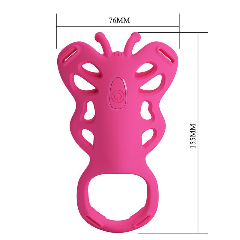 PRETTY LOVE - BUTTERFLY MASAJEADOR TANGA APP CONTROL ROSA - Imagen 6