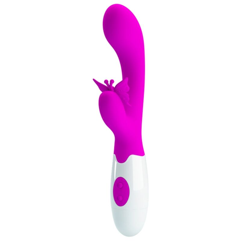 PRETTY LOVE - BUTTERFLY KISS VIBRADOR RABBIT 30 FUNCIONES MORADO - Imagen 5