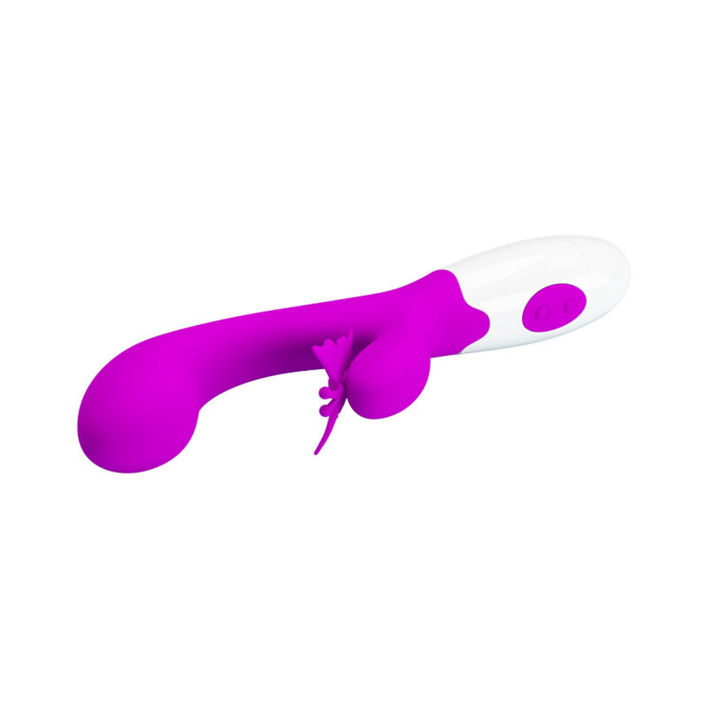 PRETTY LOVE - BUTTERFLY KISS VIBRADOR RABBIT 30 FUNCIONES MORADO - Imagen 8