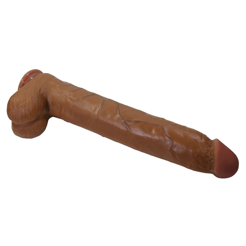 PRETTY LOVE - DANY DILDO REALÍSTICO FLEXIBLE CON VENTOSA 36 CM -Ø- 5,6 CM MARRÓN - Imagen 3