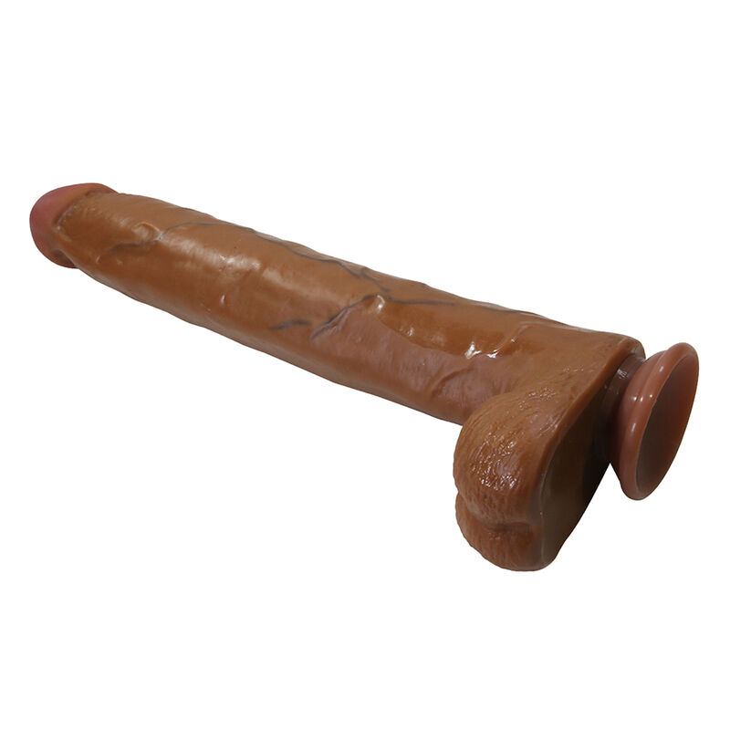PRETTY LOVE - DANY DILDO REALÍSTICO FLEXIBLE CON VENTOSA 36 CM -Ø- 5,6 CM MARRÓN - Imagen 6