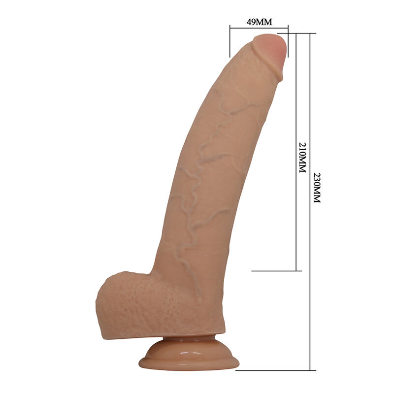 PRETTY LOVE - FABIAN DILDO FLEXIBLE CON VENTOSA CARNE - Imagen 6