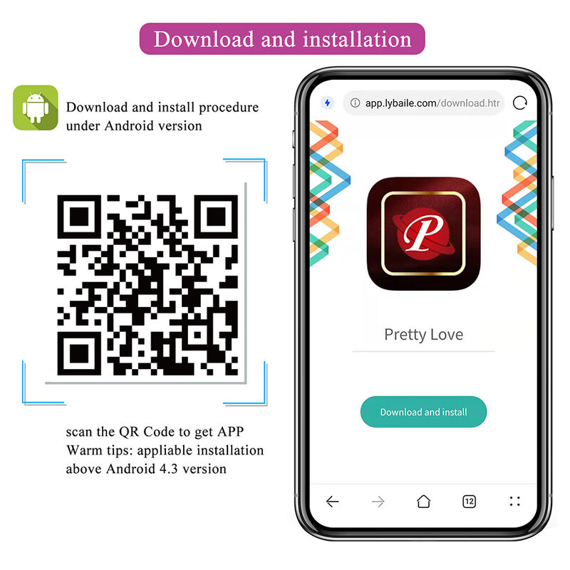 PRETTY LOVE - HAZELYNN MASAJEADOR APP CONTROL 12 FUNCIONES ROSA - Imagen 9