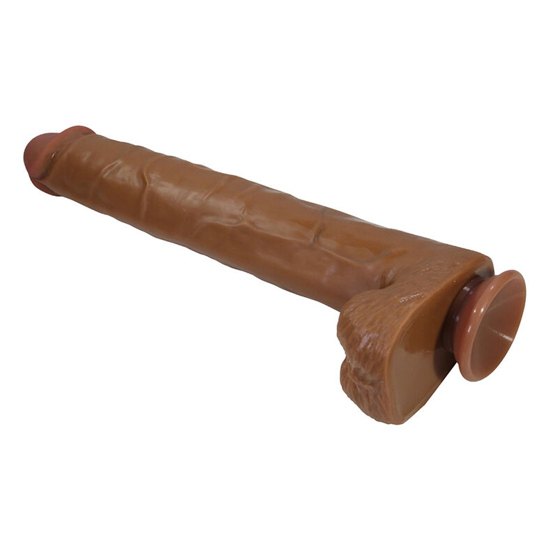 PRETTY LOVE - PAT DILDO REALÍSTICO FLEXIBLE CON VENTOSA 40 CM -Ø- 6 CM MARRÓN - Imagen 7
