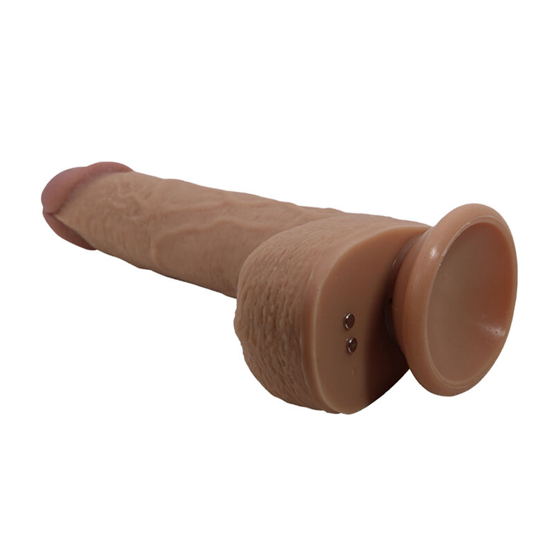 PRETTY LOVE - TOMMY VIBRADOR REALÍSTICO CON EMPUJE MARRÓN OSCURO CONTROL REMOTO - Imagen 3