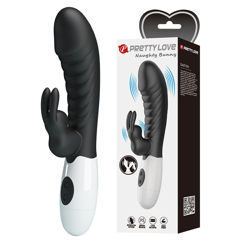 PRETTY LOVE - NAUGHTY BUNNY VIBRADOR RABBIT 30 FUNCIONES NEGRO - Imagen 11