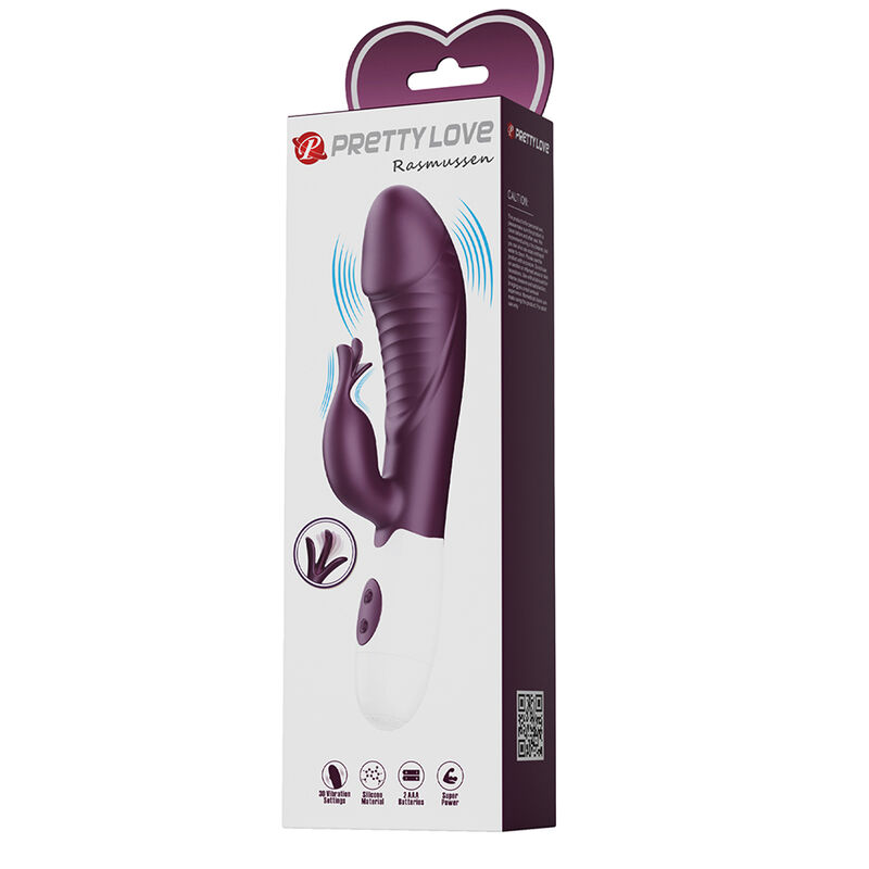 PRETTY LOVE - ROGUE MUSE VIBRADOR RABBIT 30 FUNCIONES MORADO - Imagen 2