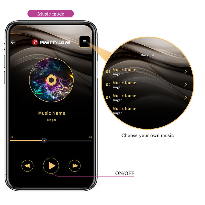 PRETTY LOVE - KLAY VIBRADOR HUEVO CON EMPUJE APP CONTROL MORADO - Imagen 14