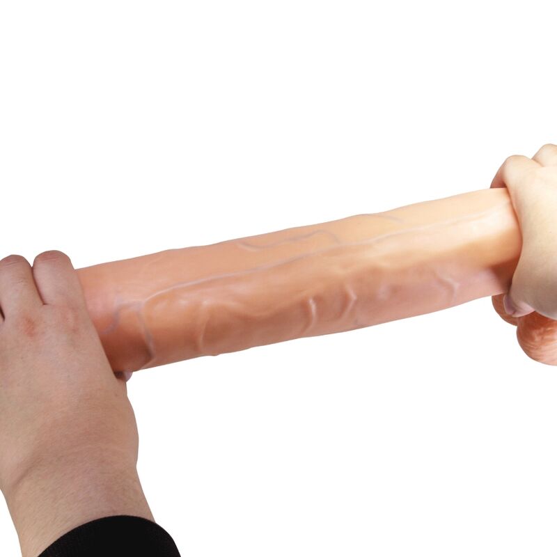 PRETTY LOVE - RAEL DILDO REALÍSTICO FLEXIBLE CON VENTOSA 40 CM -Ø- 6 CM MARRÓN - Imagen 6