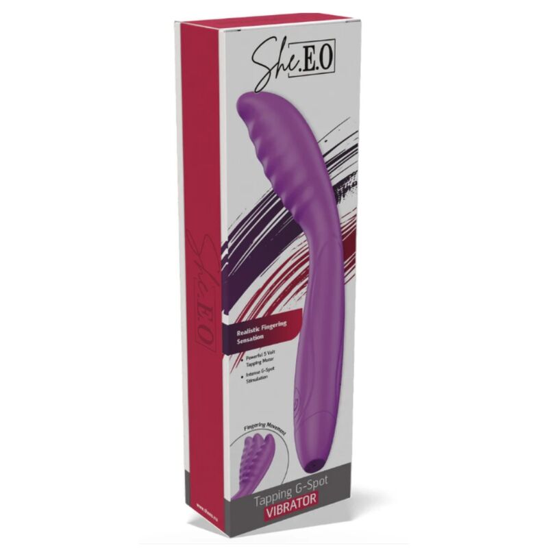 SHE.E.O - VIBRADOR TAPPING PUNTO G MORADO - Imagen 3