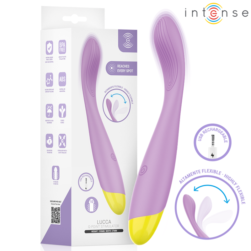 INTENSE LUCCA — ESTIMULADOR FLEXIBLE PARA PUNTO G