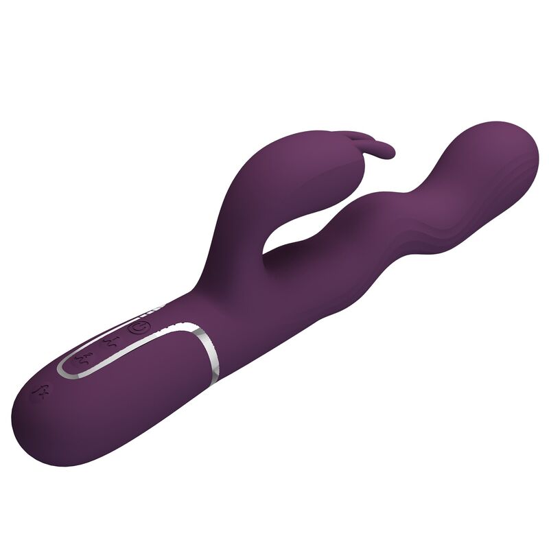 PRETTY LOVE - VIBRADOR RABBIT LOURSEN CON MOVIMIENTO OSCILANTE Y 7 VIBRACIONES RECARGABLE USB MORADO – Bild 11