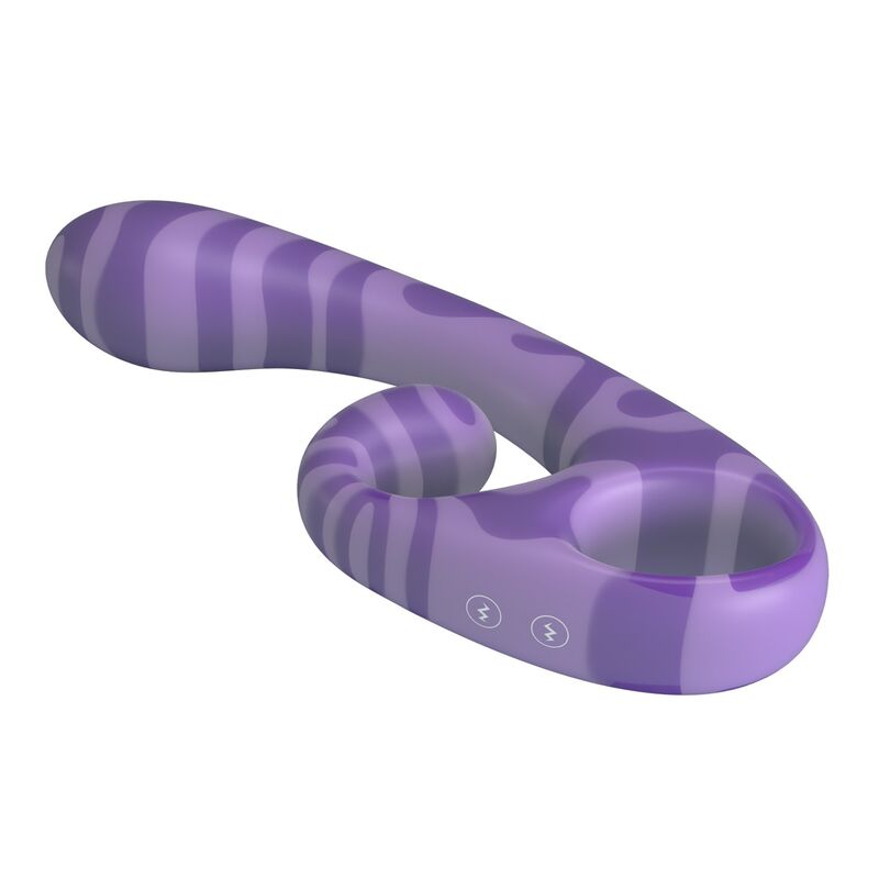 PRETTY LOVE - SUMMER VIBRADOR DOBLE CON ASA 19 CM Ø 3,5 CM MORADO - Imagen 2