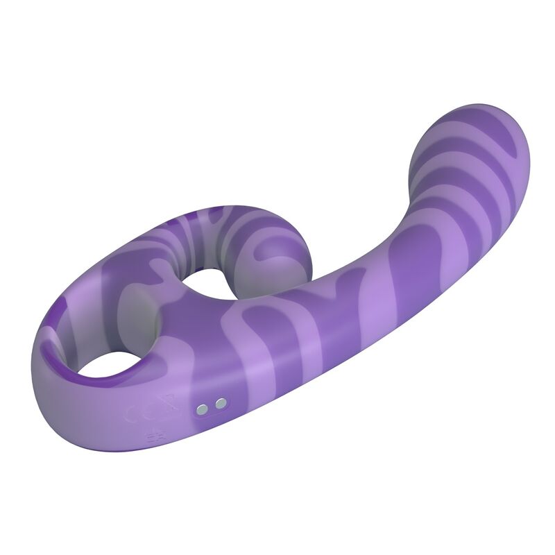 PRETTY LOVE - SUMMER VIBRADOR DOBLE CON ASA 19 CM Ø 3,5 CM MORADO - Imagen 9