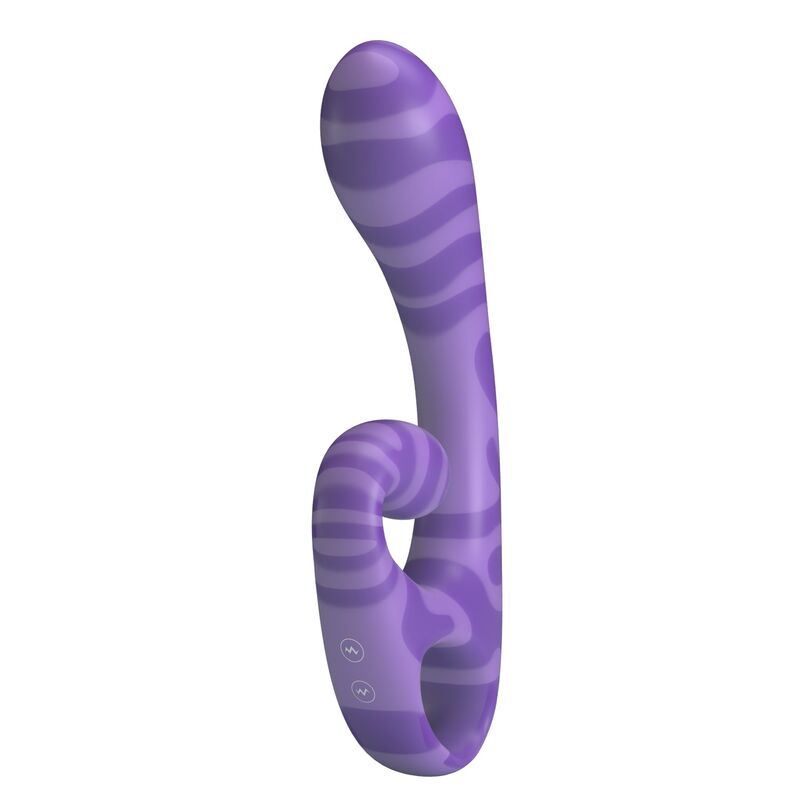 PRETTY LOVE - SUMMER VIBRADOR DOBLE CON ASA 19 CM Ø 3,5 CM MORADO - Imagen 3