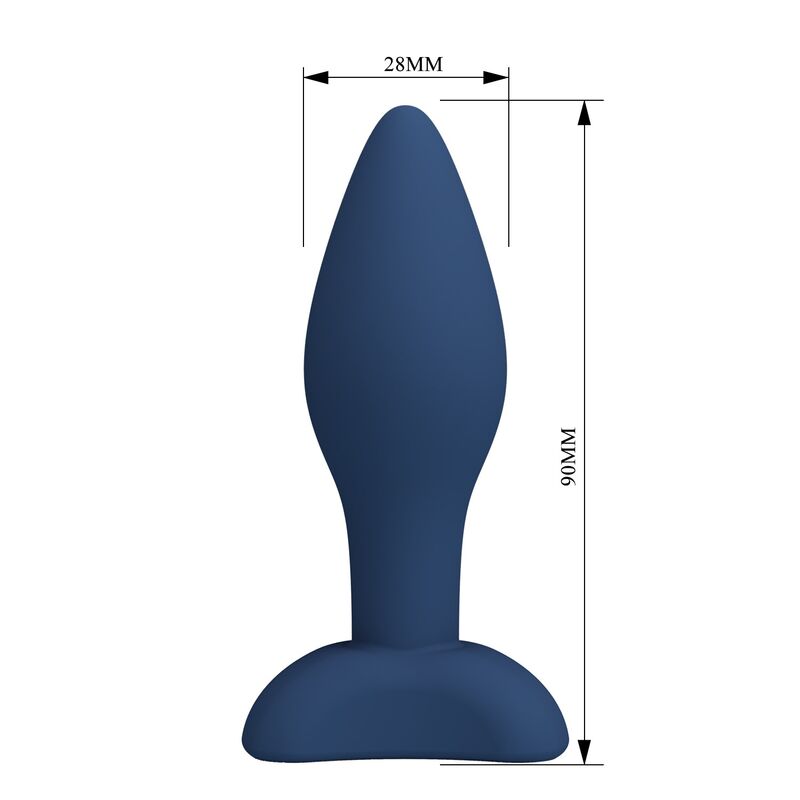 MR PLAY - PLUG ANAL CÓNICO SILICONA AZUL S - Imagen 6