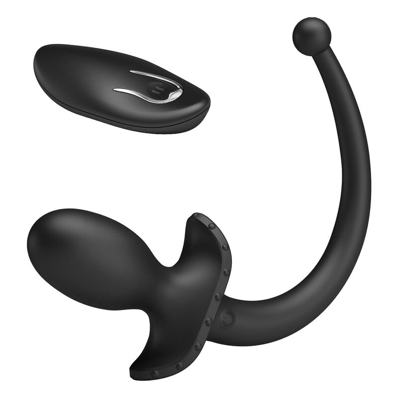 MR PLAY - VIBRADOR ANAL Y PERINEAL CON CONTROL REMOTO INALÁMBRICO NEGRO - Imagen 10