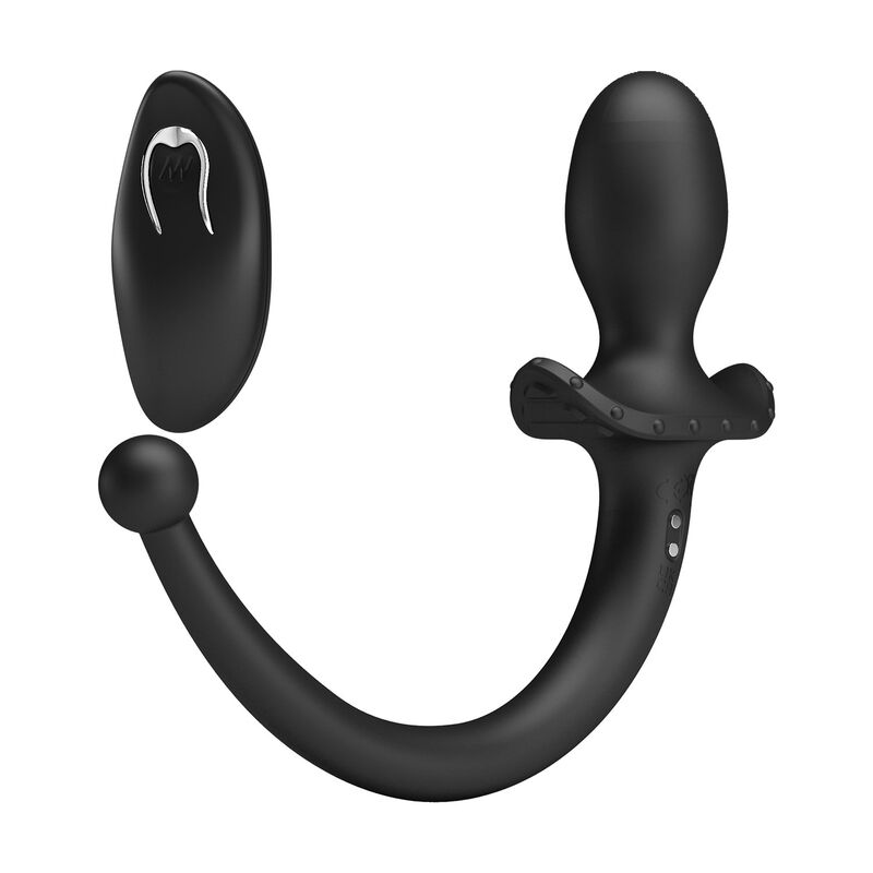 MR PLAY - VIBRADOR ANAL Y PERINEAL CON CONTROL REMOTO INALÁMBRICO NEGRO - Imagen 5