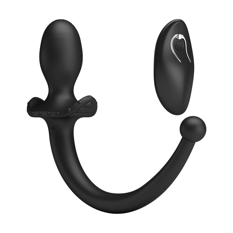 MR PLAY - VIBRADOR ANAL Y PERINEAL CON CONTROL REMOTO INALÁMBRICO NEGRO - Imagen 8