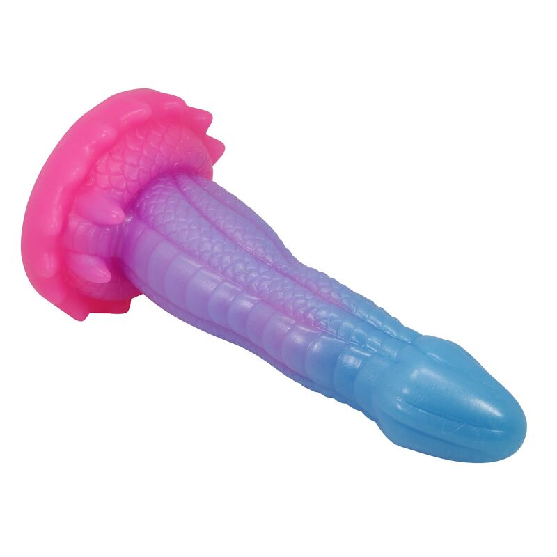 POWER MONSTERS - VOID PYTHON DILDO FANTASÍA CON VENTOSA 20,5 CM Ø 5,2 CM AZUL, LILA Y ROSA - Imagen 8