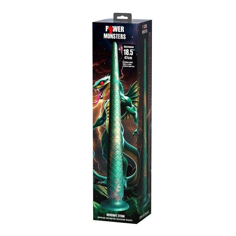 POWER MONSTERS - WILDWYRM TAIL DILDO BICOLOR 47 CM Ø 4 CM - immagine 5
