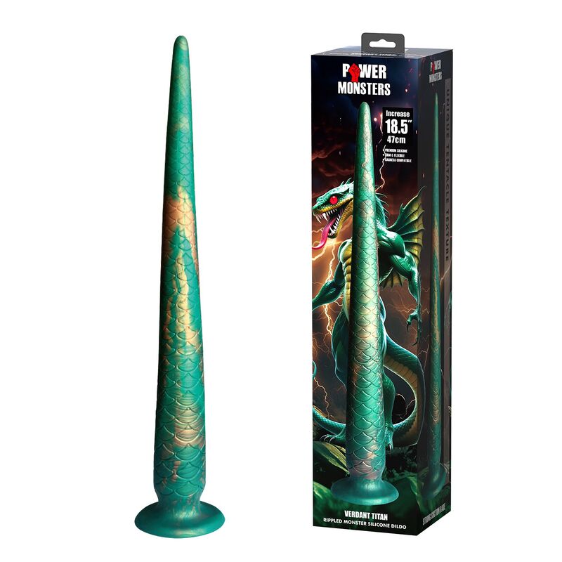 POWER MONSTERS - WILDWYRM TAIL DILDO BICOLOR 47 CM Ø 4 CM - immagine 2
