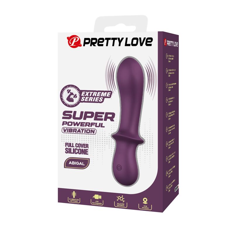 PRETTY LOVE - ABIGAIL VIBRADOR RECARGABLE 10 FUNCIONES MORADO - Image 4