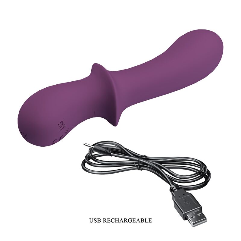 PRETTY LOVE - ABIGAIL VIBRADOR RECARGABLE 10 FUNCIONES MORADO - Image 8