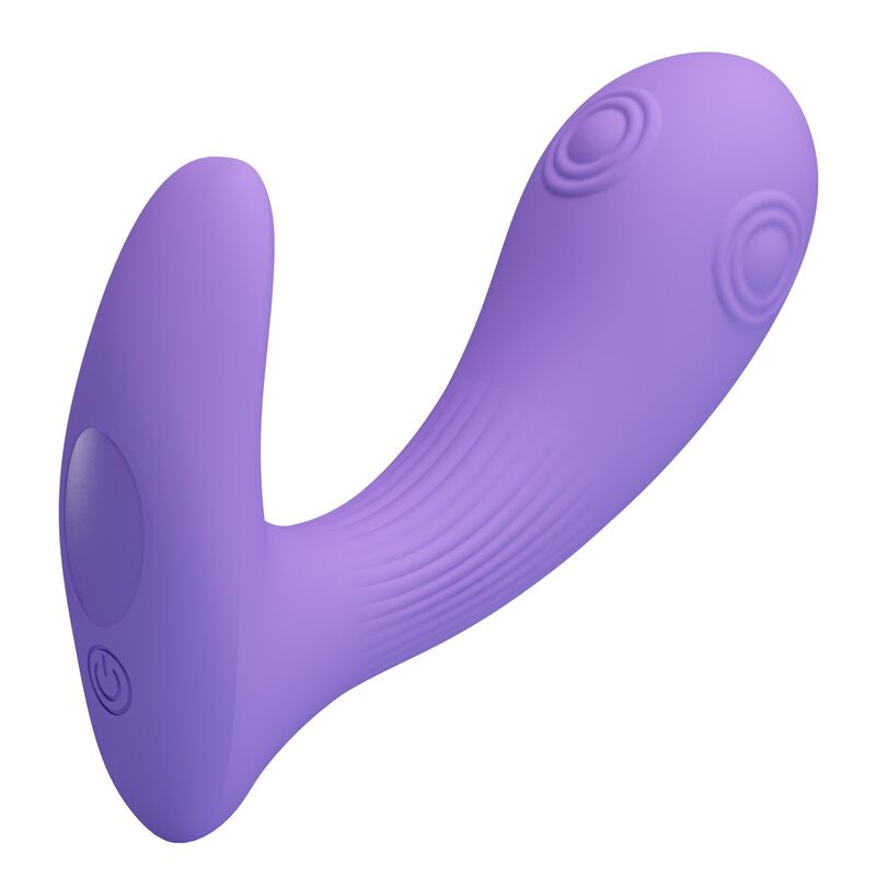 PRETTY LOVE - ANDROMEDA VIBRADOR DE DOBLE ESTIMULACIÓN RECARGABLE MORADO - Imagen 3