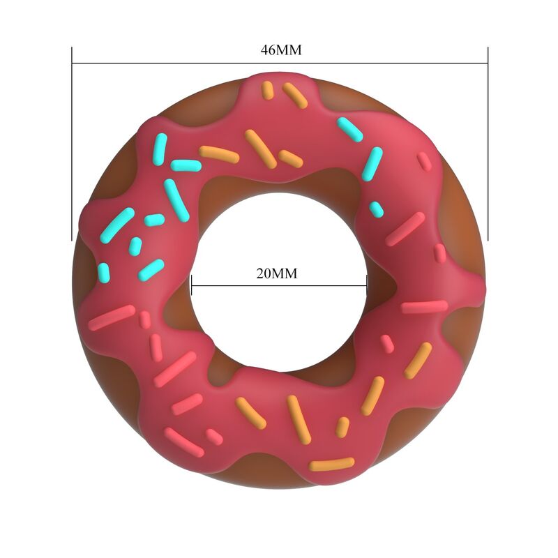 PRETTY LOVE - ANILLO PARA PENE SUPER DONUT ROSA - Imagen 2
