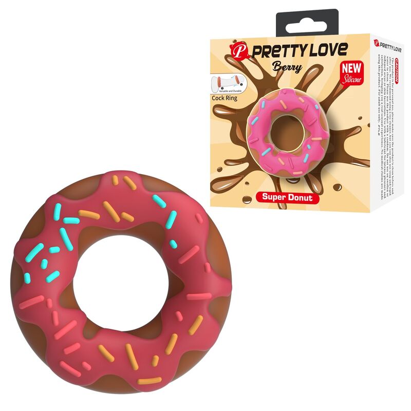 PRETTY LOVE - ANILLO PARA PENE SUPER DONUT ROSA - Imagen 5