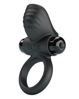 PRETTY LOVE - ANILLO VIBRADOR PARA PENE ADRIEN 10 FUNCIONES NEGRO