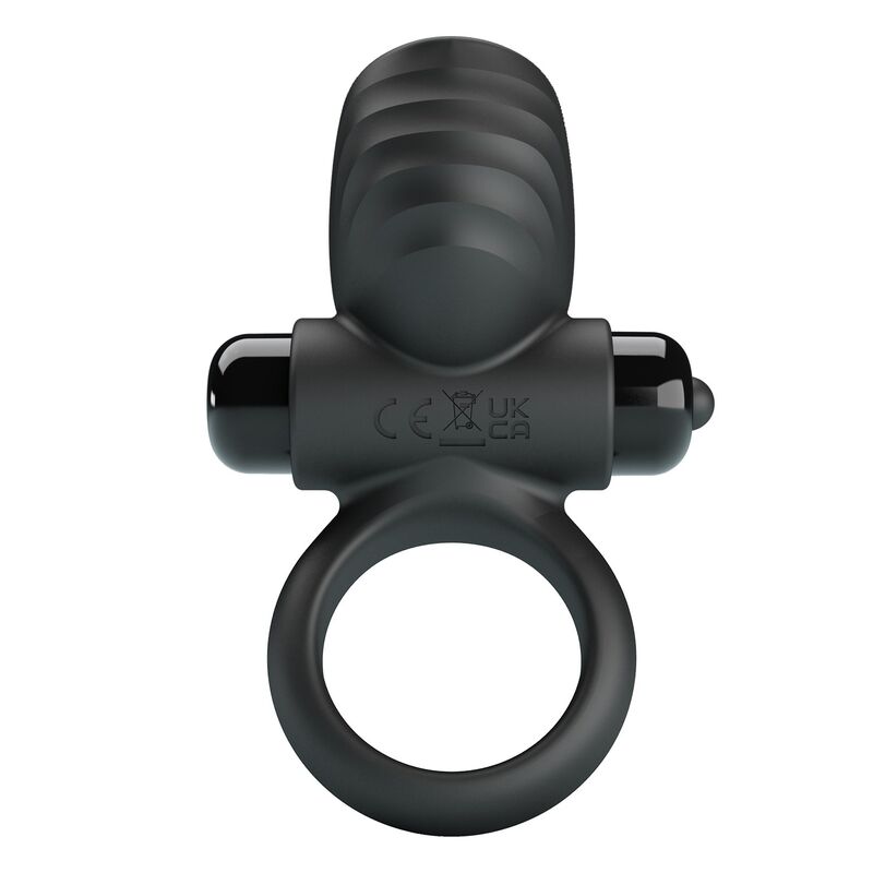 PRETTY LOVE - ANILLO VIBRADOR PARA PENE ADRIEN 10 FUNCIONES NEGRO – Bild 3