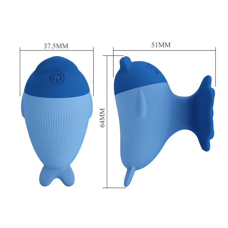PRETTY LOVE - DOLPHIN MINI VIBRADOR RECARGABLE USB - Imagen 2