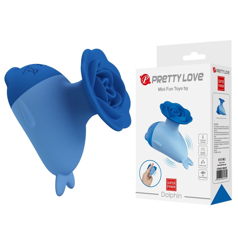 PRETTY LOVE - DOLPHIN MINI VIBRADOR RECARGABLE USB - Imagen 9