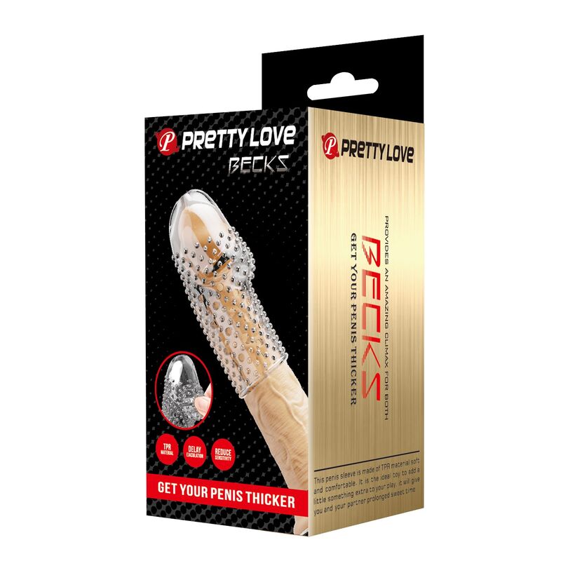 PRETTY LOVE - GEEK'S FUNDA PARA PENE GET YOUR PENIS THICKER TRANSPARENTE - Imagen 4