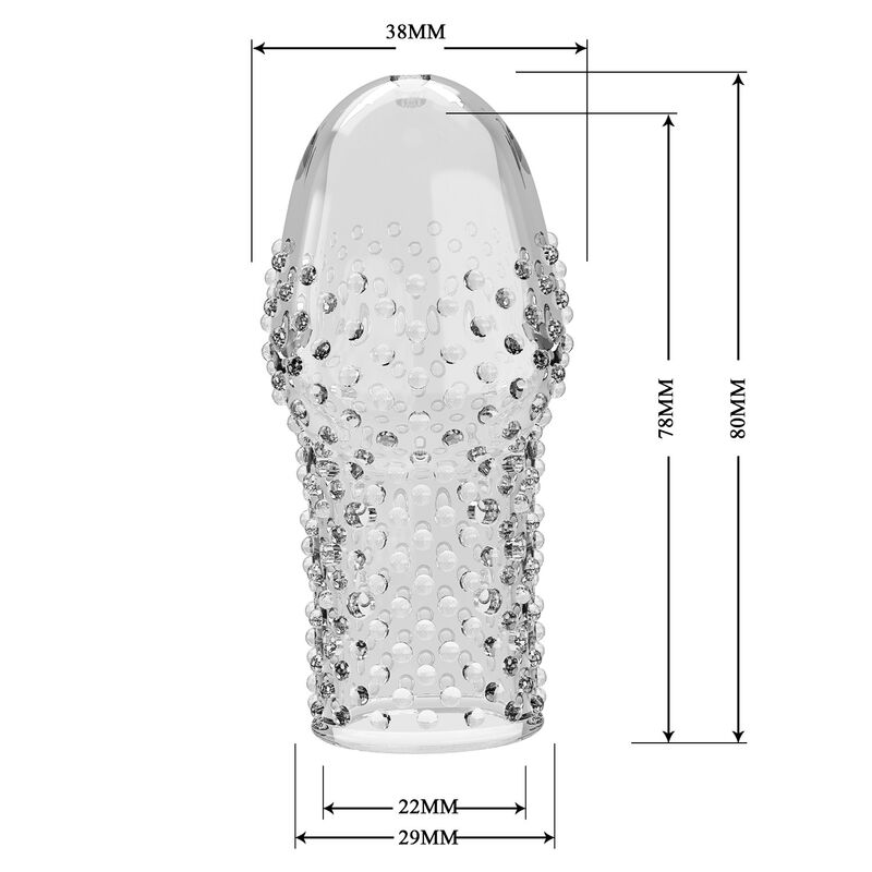 PRETTY LOVE - GEEK'S FUNDA PARA PENE GET YOUR PENIS THICKER TRANSPARENTE - Imagen 3
