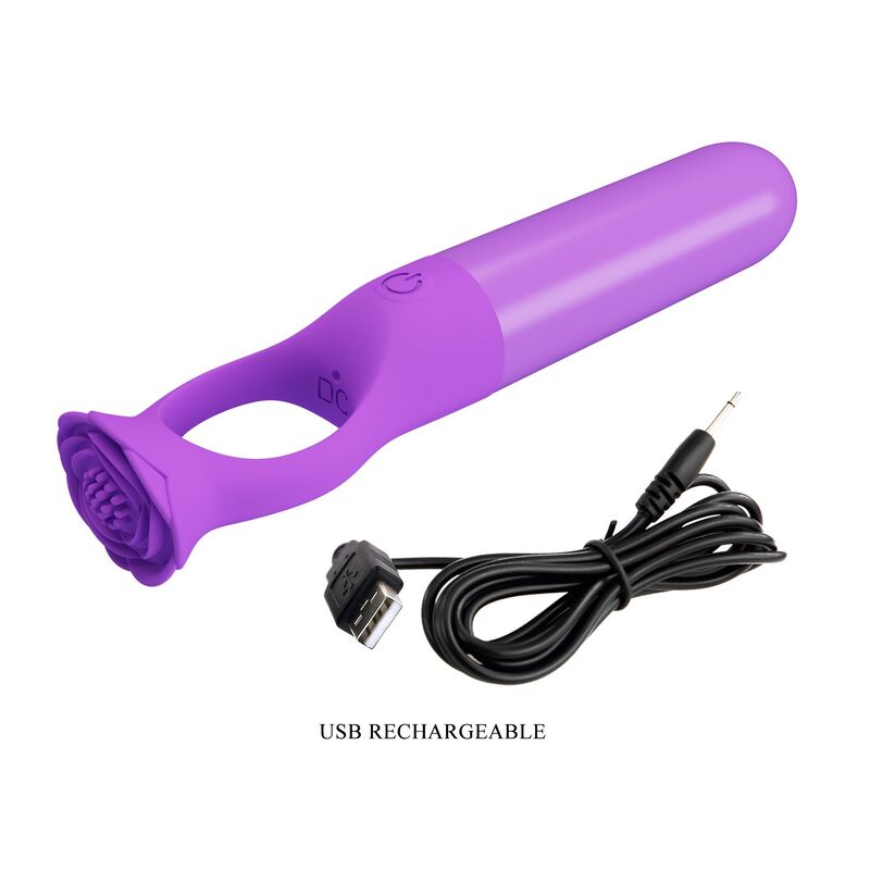PRETTY LOVE - GIANA MINI MASAJEADOR VIBRADOR RECARGABLE MORADO - Imagen 5