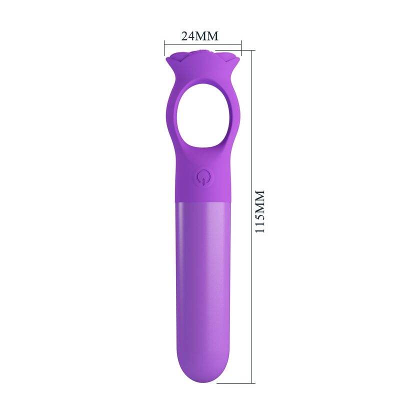 PRETTY LOVE - GIANA MINI MASAJEADOR VIBRADOR RECARGABLE MORADO - Imagen 2