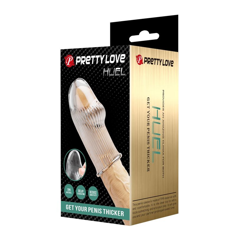 PRETTY LOVE - HUEL FUNDA PARA PENE GET YOUR PENIS THICKER TRANSPARENTE - Imagen 5