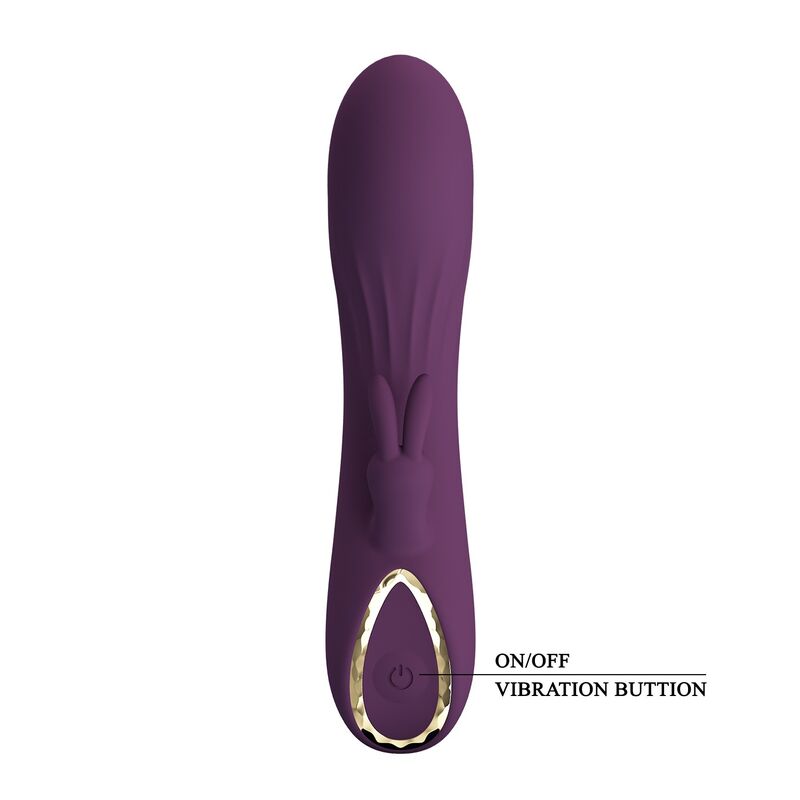 PRETTY LOVE - LANDYN VIBRADOR RABBIT RECARGABLE 10 FUNCIONES MORADO - Image 2